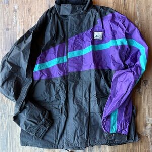 Vintage 90s Moto Line Motorcycle Rain Jacket – XL